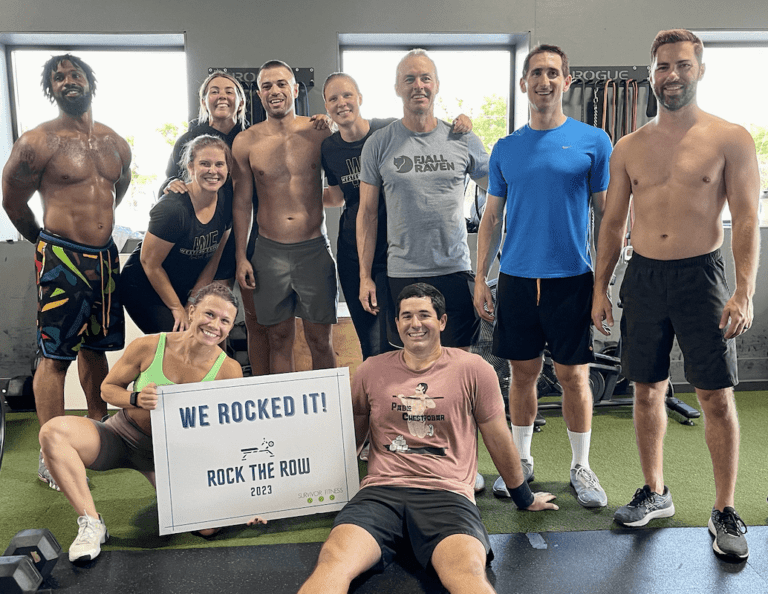 Rock the Row Fundraising Event participants pose for photo in Nashville