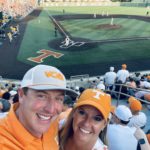 Chris Anglin and his wife at a Tennessee game.