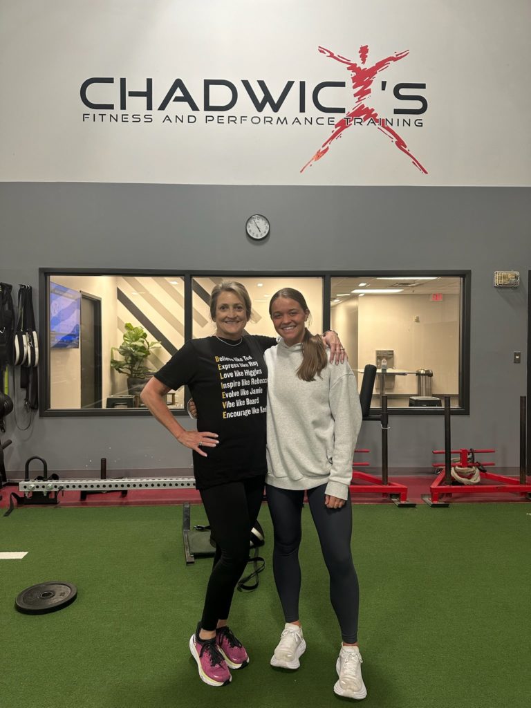 Marva Steed posing during a workout
