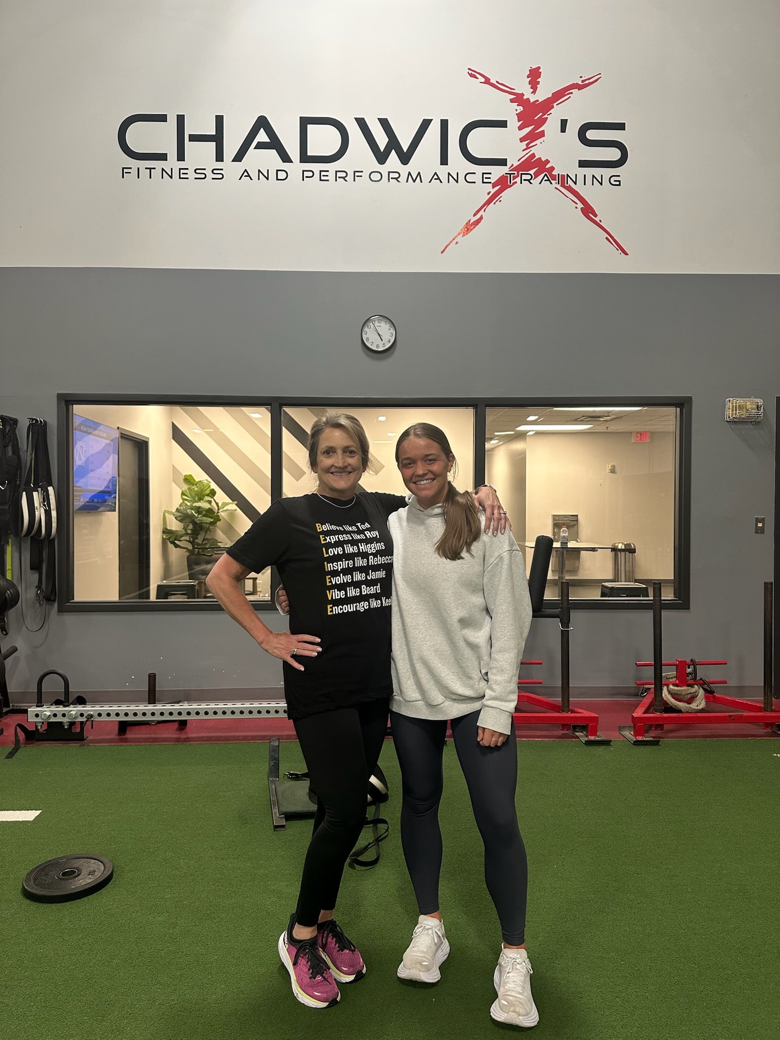Marva Steed posing during a workout