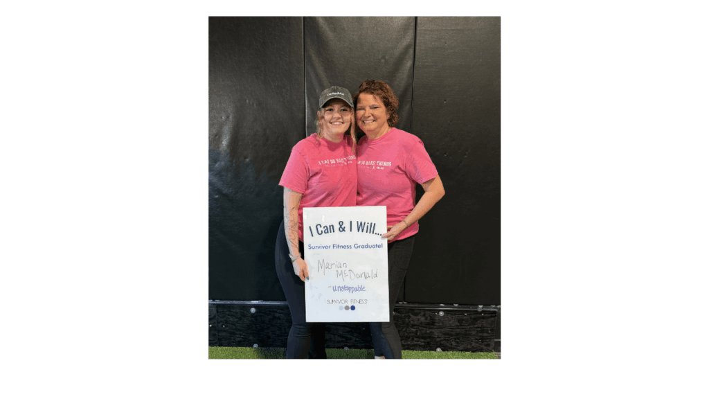 Marian McDonald survivor fitness participant